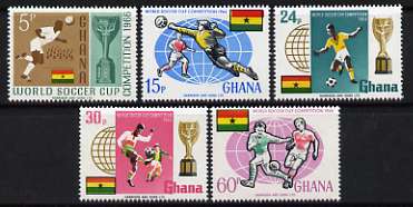 Ghana 1966 Football World Cup Championships perf set of 5 unmounted mint, SG 429-33*