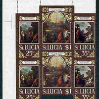 St Lucia 1970 Easter - perf Triptych by Hogarth unmounted mint, SG 290a