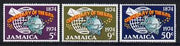 Jamaica 1974 Centenary of UPU perf set of 3 unmounted mint, SG 390-92