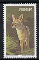 South West Africa 1980-89 Jackal 1c (chalky paper) from Wildlife Def set unmounted mint, SG 349a