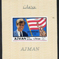 Ajman 1968 Robert Kennedy imperf m/sheet 'In Memoriam' unmounted mint