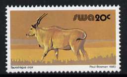 South West Africa 1980-89 Eland 20c (chalky paper) from Wildlife Def set unmounted mint, SG 360a