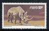 South West Africa 1980-89 Black Rhino 25c (chalky paper) from Wildlife Def set unmounted mint, SG 361a
