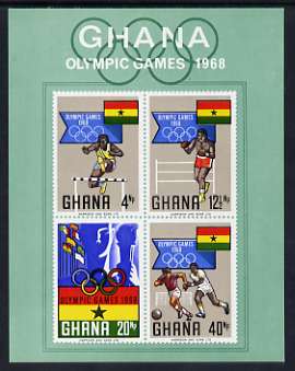 Ghana 1969 Mexico Olympic Games imperf m/sheet unmounted mint, SG MS 525