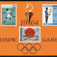 Ghana 1964 Tokyo Olympic Games imperf m/sheet unmounted mint, SG MS 353a