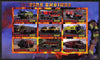 Rwanda 2010 Fire Engines imperf sheetlet containing 9 values unmounted mint