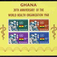 Ghana 1968 World Health Organisation imperf m/sheet unmounted mint, SG MS 520