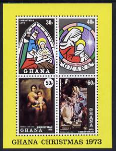 Ghana 1973 Christmas imperf m/sheet unmounted mint, SG MS 699