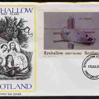 Eynhallow 1982 Submarines (HMS Revenge) imperf deluxe sheet (£2 value),on illustrated cover with first day cancel