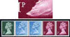 Great Britain 1971 Machin multi-value coil (2p,1/2p,1/2p,1p,1p) with constant variety 'two white dots on dress on 1st 1p' (ex G1 coil roll 3) unmounted mint