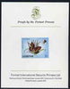 Lesotho 1984 Butterflies Mountain Beauty 2s imperf proof mounted on Format International proof card as SG 564