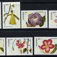 Uganda 1988 Flowers set of 8 unmounted mint SG 633-40