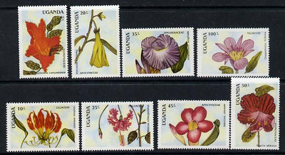 Uganda 1988 Flowers set of 8 unmounted mint SG 633-40
