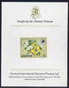Lesotho 1984 Butterflies African Migrant 6s imperf proof mounted on Format International proof card as SG 568