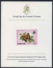 Lesotho 1984 Butterflies Foxy Charaxes 30s imperf proof mounted on Format International proof card as SG 573