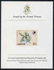 Lesotho 1984 Butterflies Meadow White 60s imperf proof mounted on Format International proof card as SG 575