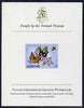 Lesotho 1984 Butterflies Diadem Butterfly 1m imperf proof mounted on Format International proof card as SG 577
