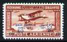 Egypt 1931 Graf Zeppelin surcharge 50m on 27m (with 1951 date error),'Maryland' perf forgery 'unused', as SG 185a - the word Forgery is either handstamped or printed on the back and comes on a presentation card with descriptive notes