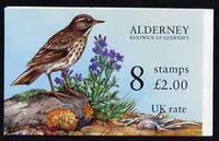 Guernsey - Alderney 1997 Rock Pipit & Sea Stock £2.00 booklet complete and pristine SG ASB4