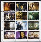 Tatarstan Republic 2003 Lord of the Rings perf sheetlet containing complete set of 12 values, unmounted mint