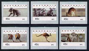Australia 1994 Australian Wildlife (2nd Series) self adhesive set of 6 unmounted mint (inscribed NPC), similar to SG 1459-64