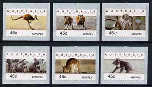 Australia 1994 Australian Wildlife (2nd Series) self adhesive set of 6 unmounted mint (inscribed Aeropex), similar to SG 1459-64