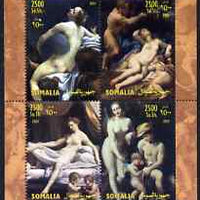 Somalia 2004 Paintings by Correggio perf sheetlet containing 4 values unmounted mint