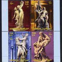 Somalia 2004 Sculptures by Gianlorenzo Bernini perf sheetlet containing 4 values unmounted mint