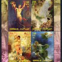 Somalia 2004 Nude Paintings by Hans Zatzka perf sheetlet containing 4 values unmounted mint