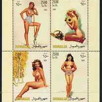 Somalia 2004 Glamour Paintings by Earl MacPherson perf sheetlet containing 4 values unmounted mint