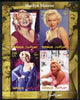 Somalia 2004 Marilyn Monroe #1 perf sheetlet containing 4 values unmounted mint