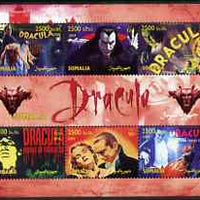 Somalia 2004 Dracula perf sheetlet containing 6 values unmounted mint