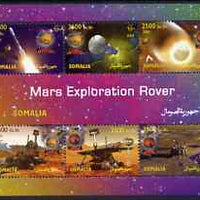Somalia 2004 Mars Exploration Rover perf sheetlet containing 6 values unmounted mint