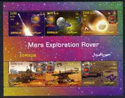 Somalia 2004 Mars Exploration Rover perf sheetlet containing 6 values unmounted mint