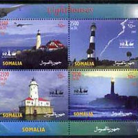 Somalia 2004 Lighthouses perf sheetlet containing 4 values unmounted mint