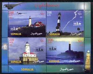 Somalia 2004 Lighthouses perf sheetlet containing 4 values unmounted mint