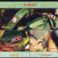 Somalia 2004 Insects perf sheetlet containing 4 values unmounted mint