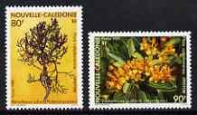 New Caledonia 1989 Flowers set of 2 unmounted mint, SG 855-56