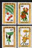 Senegal 1988 Flowers set of 4 unmounted mint, SG 969-72