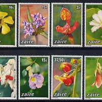 Zaire 1984 Flowers set of 8 unmounted mint, SG 1187-94