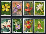 Zaire 1984 Flowers set of 8 unmounted mint, SG 1187-94