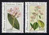 United Nations (Geneva) 1990 Medicinal Plants set of 2 unmounted mint, SG G186-87,,,,,,,,,,,
