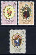 Norfolk Island 1981 Royal Wedding set of 3 unmounted mint, SG 262-64