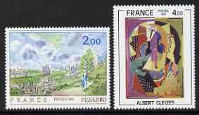 France 1981 Paintings set of 2 unmounted mint, SG 2398-99