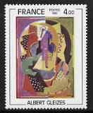 France 1981 'Composition 1920/23' (Albert Gleizes) 4f unmounted mint from Art set, SG 2399