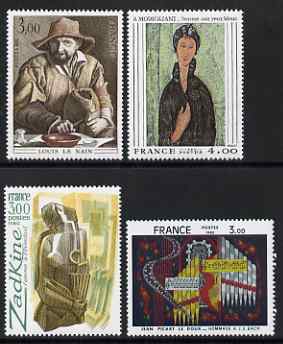 France 1980 French Art set of 4 unmounted mint, SG 2338-41