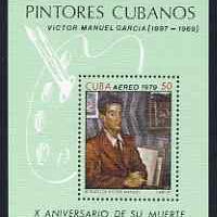 Cuba 1979 10th Death Anniversary of Victor Manual Garcia (painter) m/sheet unmounted mint, SG MS 2567