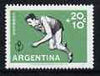 Argentine Republic 1959 Runner 20x + 10c from Pan-American Games set of 5 unmounted mint, SG 955