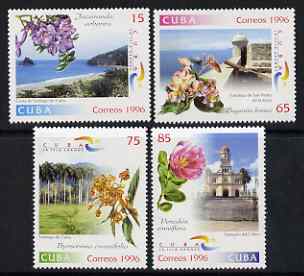 Cuba 1996 Tourism and Flowers set of 4 unmounted mint, SG 4092-95