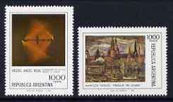 Argentine Republic 1980 Paintings set of 2 unmounted mint, SG 1697-98